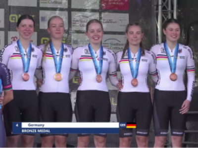 Bahnradsport: EM-Bronze für Edda Bieberle in der U19-Mannschaftsverfolgung –