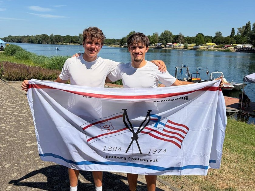 Das Foto zeigt Niclas Brell und Jan Kohlbach vom HRV Böllberg/Nelson