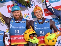 Toni Eggert (li.) und Sascha Benecken beenden ihre Karriere. Erst bei der Heim-WM Anfang des Jahres in Oberhof holte das Duo dreimal Gold.