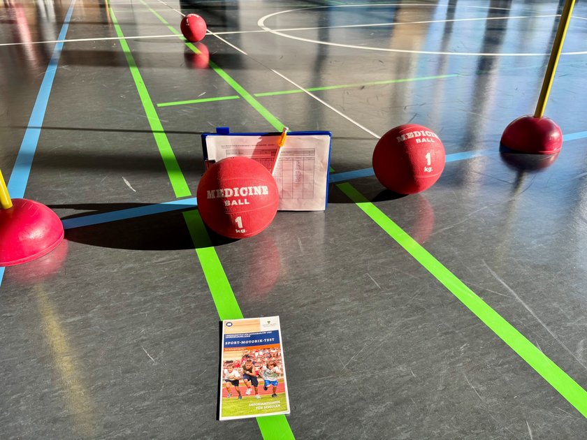 Sport-Motorik-Test an der Albrecht-Dürer-Grundschule in Halle (Saale)