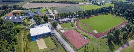 Foto aus der Luft von der Landessportschule.