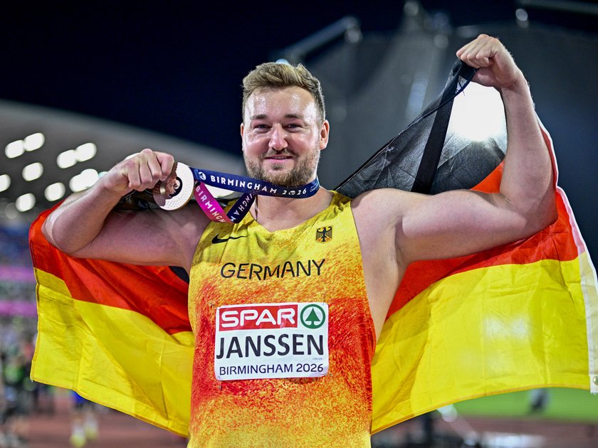 Das Bild zeigt Diskuswerfer Henrik Janssen