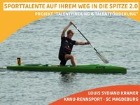 Nach den Anfängen im Kajak ist Louis Sydiano Kramer jetzt in der nationalen Spitze im Canadier angekommen.