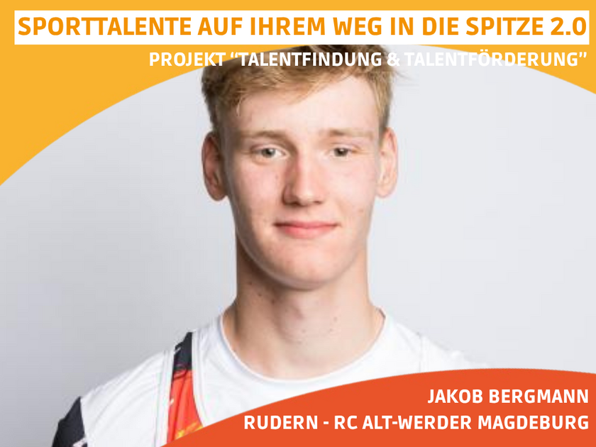 International dekoriert: Ruderer Jakob Bergmann vom RC Alt-Werder Magdeburg.