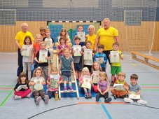 Die Abbildung zeigt das Mini-Sportabzeichen beim TSV Griebo e.V.