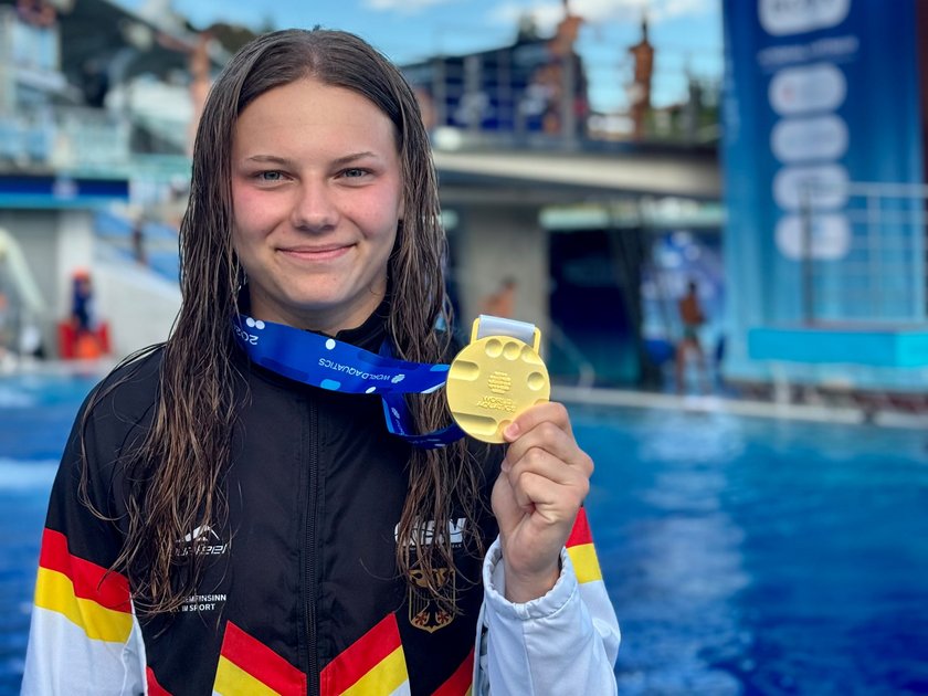 Das Bild zeigt Emily Deml vom SV Halle
