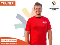 Das Bild zeigt Ruder-Trainer Joshua Bathke
