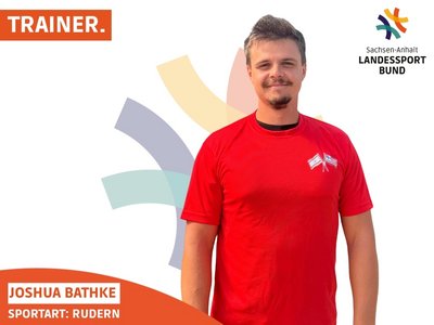 Das Bild zeigt Ruder-Trainer Joshua Bathke