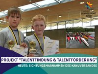 Henry Bertling (re.) belegte bei den Sachsen-Anhalt-Spielen 2017 den ersten Platz auf dem Kanu-Ergometer. Mittlerweile ist er Medaillengewinner bei den Deutschen Meisterschaften.