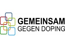 Hier ist das Logo "Gemeinsam gegen Doping" abgebildet.