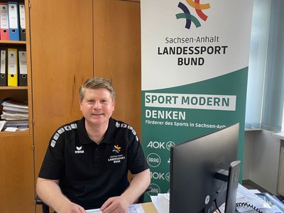 Tobias Knoch ist seit 2020 Vorstandsvorsitzender des Landessportbundes Sachsen-Anhalt