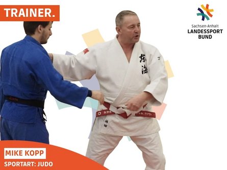 Das Bild zeigt Judo-Trainer Mike Kopp.