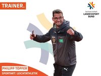 Das Bild zeigt Leichtathletik-Trainer Philipp Töpfer