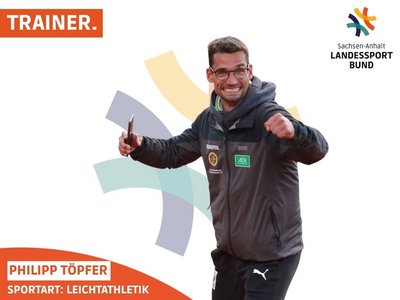 Das Bild zeigt Leichtathletik-Trainer Philipp Töpfer