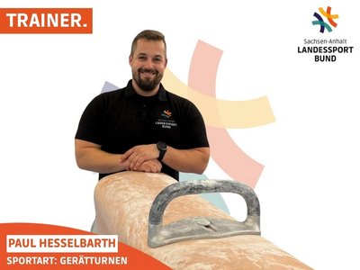 Das Bild zeigt Paul Hesselbarth, Trainer Gerätturnen