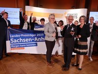 Die TSG GutsMuths Quedlinburg ist Landessieger Sachsen-Anhalts und gewinnt den "Großen Stern des Sports" in Silber