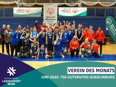 Zusammen Freude am Sport - die inklusive Basketballmannschaft der TSG, die in Kooperation mit der Lebenshilfe Quedlinburg 2023 initiiert wurde Zusammen Freude am Sport - die inklusive Basketballmannschaft der TSG, die in Kooperation mit der Lebenshilfe Quedlinburg 2023 initiiert wurde