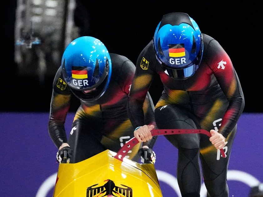 Talea Prepens (hi.) bei ihren ersten Olympischen Winterspielen Talea Prepens (hi.) bei ihren ersten Olympischen Winterspielen