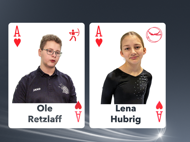 Lena Hubrig und Ole Retzlaff sind die „MDR-Sport-Asse von morgen 2025“